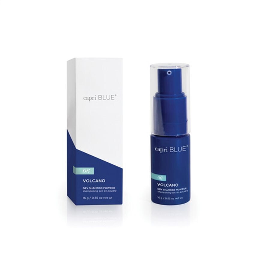 Volcano Dry Shampoo Powder adds instant volume and freshness with tropical citrus fragrance