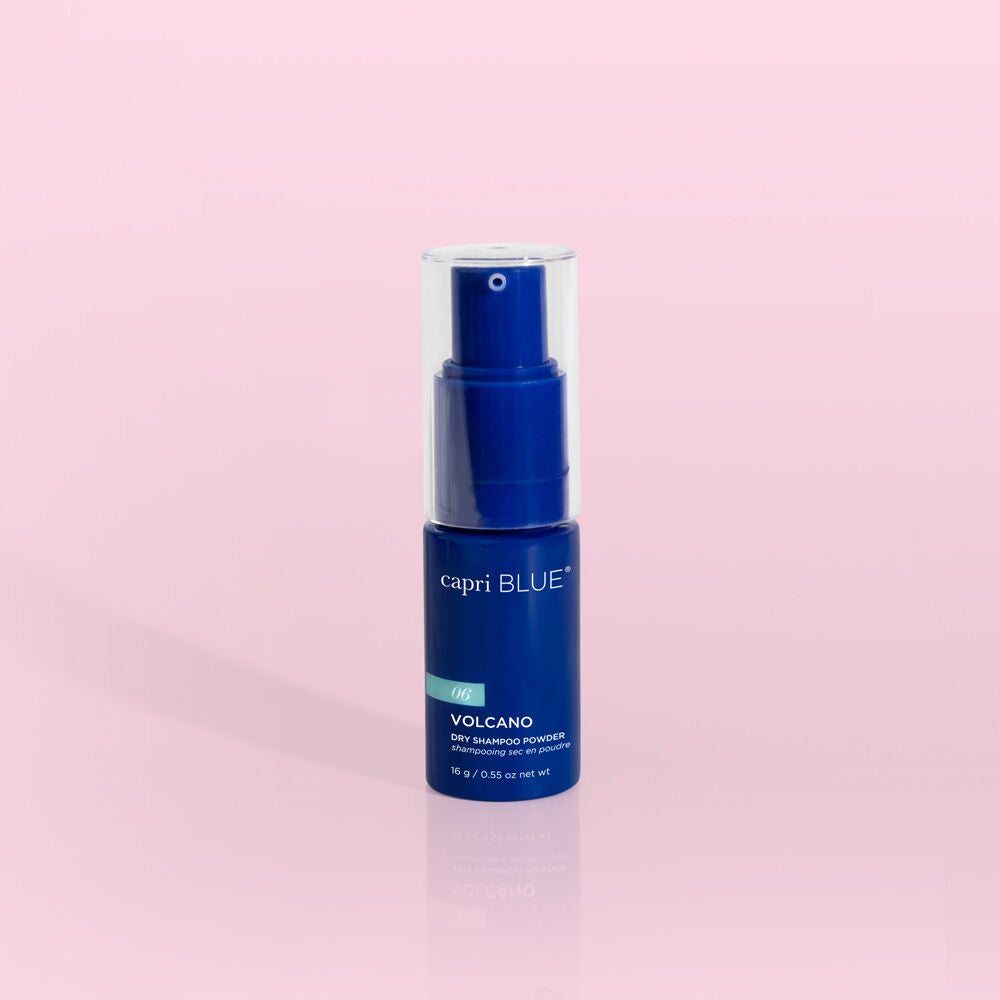 Volcano Dry Shampoo Powder adds instant volume and freshness with tropical citrus fragrance