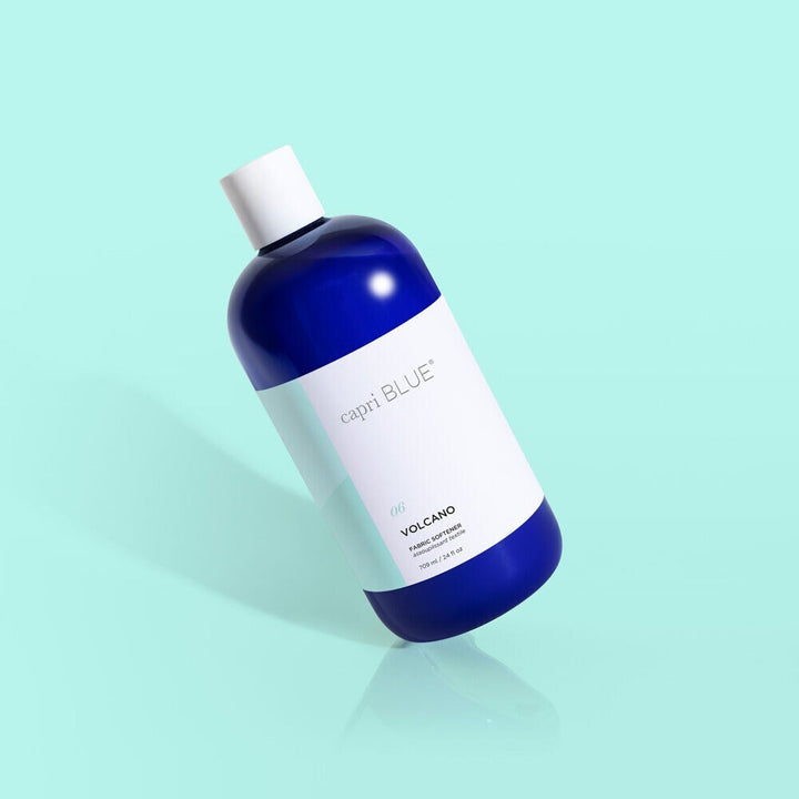 Volcano Fabric Softener leaves fabrics soft, fresh, and citrus-scented with a vegan, non-toxic formula