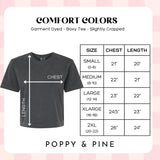 Poppy & Pine Game Day Feeling Football Crop Tee