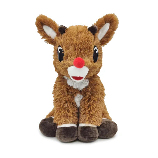 Rudolph Warmies® 13-inch plush reindeer with red nose.
