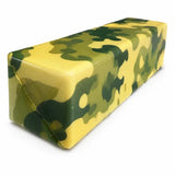 Camouflage Butter Squishy with camo print, butter stick shape, and soft slow-rise foam texture.