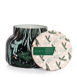 Capri Blue Crystal Pine Candle, 19oz, in a decorative jar. 