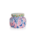 Capri Blue Volcano Pattern Play 19 oz candle in a bold patterned vessel.