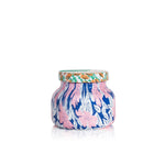 Capri Blue Volcano Pattern Play Signature Candle 8 oz with colorful patterned vessel.