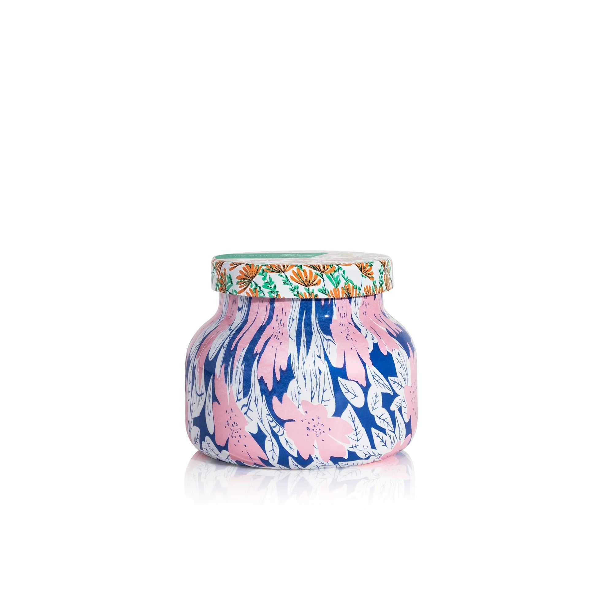Capri Blue Volcano Pattern Play Signature Candle 8 oz with colorful patterned vessel.