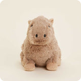 Capybara Warmies® microwavable plush, lavender-scented, weighted for comfort, freezer safe, safe for all ages.