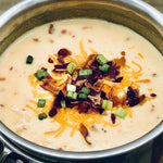 Carmies Loaded Baked Potato Soup Mix with creamy texture and rich flavor for cozy comfort meals.