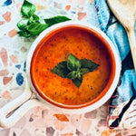 Carmies Tomato Basil Soup Mix with sun-dried tomatoes and basil for creamy, French bistro-style flavor.