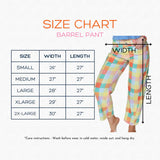 Poppy & Pine Madras Plaid Barrel Pants