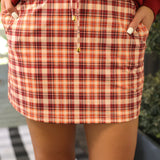 Thankful Plaid Skort