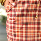 Thankful Plaid Skort