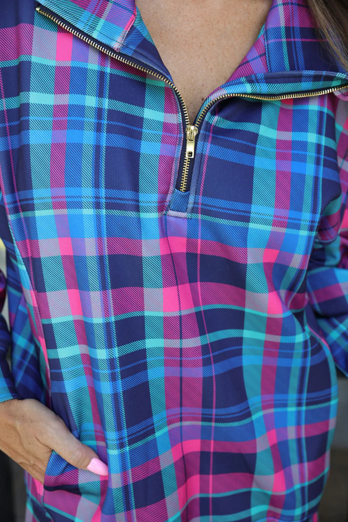 Plaid Pop Everyday Pullover Top