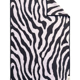 Crae Safari Stripe double-sided hand towel with bold black and white zebra print.
