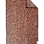 Crae Wild Cat double-sided hand towel with bold allover leopard print.