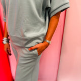 Dusty Green Collared Scuba Set