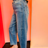 Judy Blue Rigid Magic Panel Barrel Jeans
