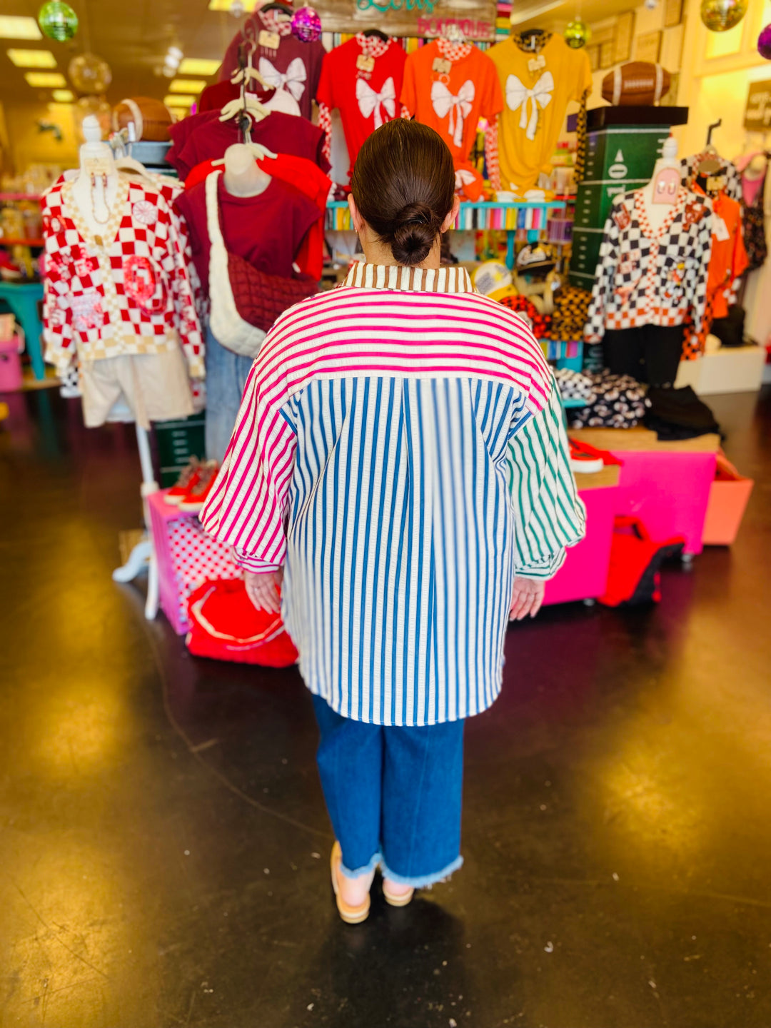 Color Block Striped Top