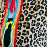 Queen Of Sparkles Leopard Multi Tie Rhinestone Sweater