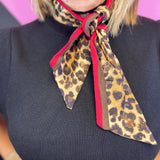 Black Leopard Scarf Sweater