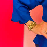 Royal Blue Scallop Top