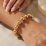 Bara Boheme Dolores gold filled beaded bracelet with mixed 2mm and 8mm beads