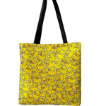 Duckling tote bag with long handles made from durable washable polyester.