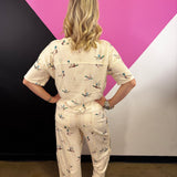 Mallard Cropped Tee & Pants Set