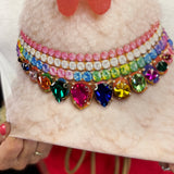Jewel Collared Chicken Tee (White)