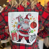 Joy To The World Sparkle Flannel