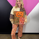 Pumpkin Printed Pants