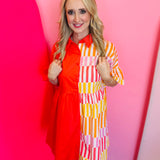 Coral New To Town Dress