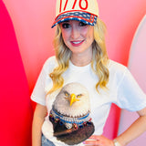 Jewel Collared Eagle Tee