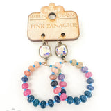 Multi Color Stone Earrings
