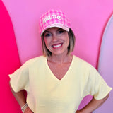 Mama Gingham & Floral Hat