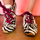 Shu Shop Sarah Zebra Hair Sneakers