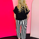 Black & White Striped Pants