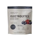 Mixed berry electrolyte drink stick packs with organic fruit and coconut water