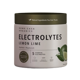 Lemon Lime electrolyte drink mix made with organic fruit and coconut water