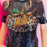 Sequin Pumpkin Sparkle Top
