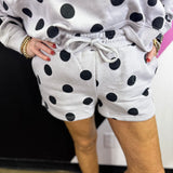 Grey & Black Polka Dot Set
