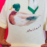 Watercolor Mallard Duck Top