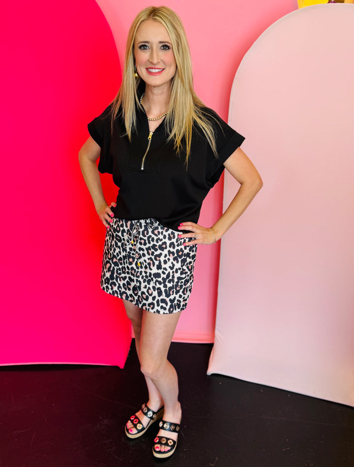 Safari Chic Leopard Skort