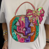 Halloween Bucket Sequin Top