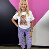 PREORDER: Jewel Collared Tiger Tee (White)