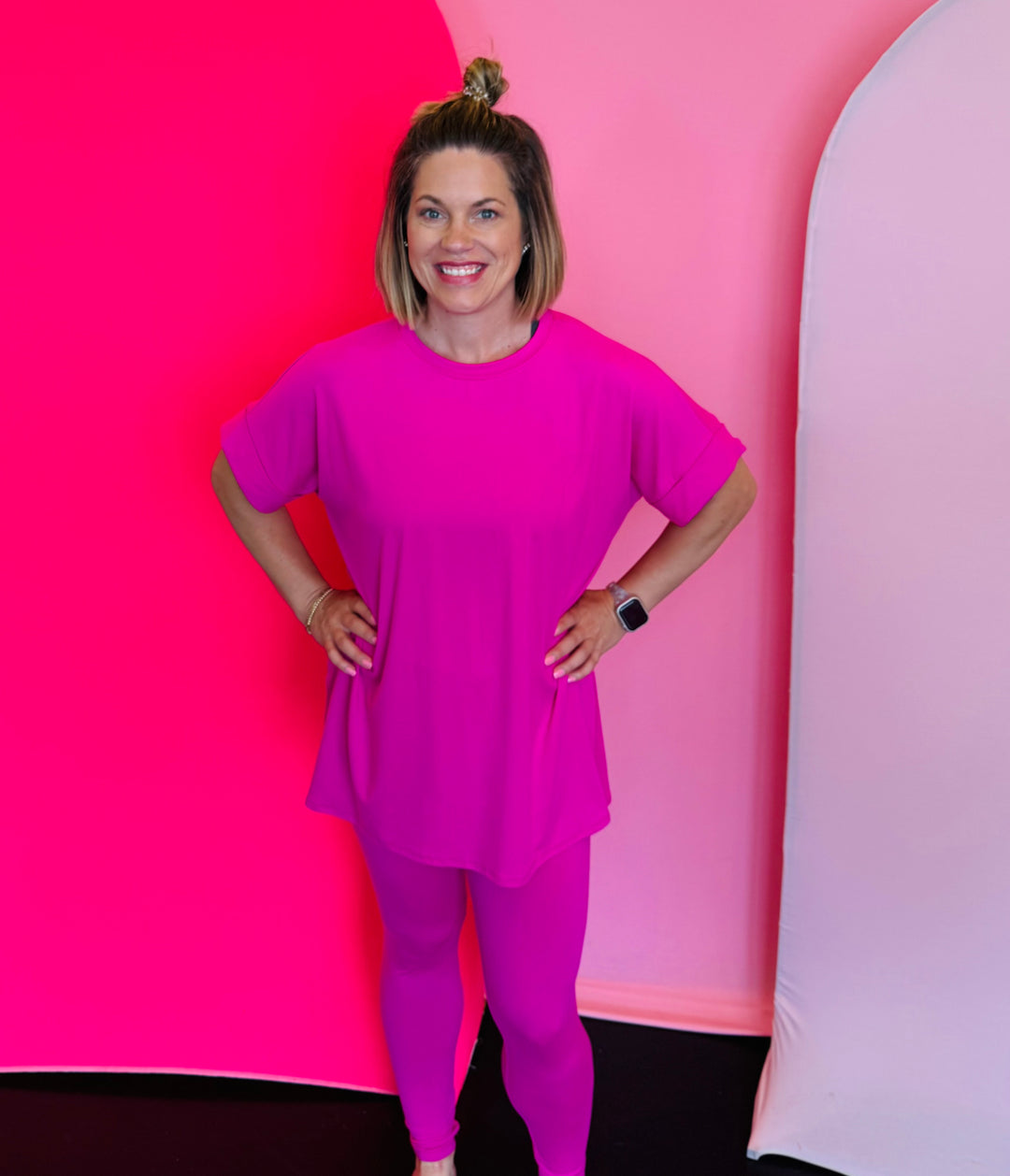 Neon Pink Loungewear Set
