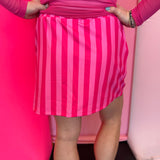 Bubblegum Stripes Skort