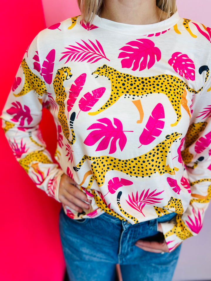 Cheetah Long Sleeve Tee