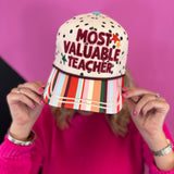 Poppy & Pine Most Valuable Teacher Hat