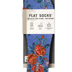 Blue Jean Baby FLAT SOCKS with denim-inspired design, floral flair, and breathable mesh comfort.